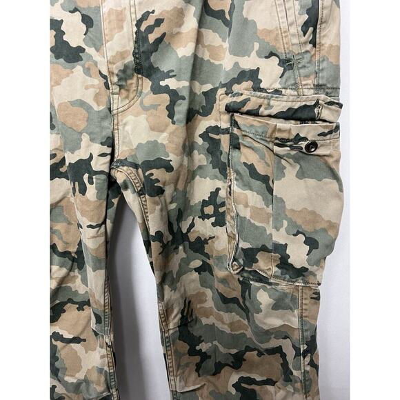 LEVIS Cargo Baggy Pants 40x32 Beige Green Camo Hunting - Picture 3 of 10
